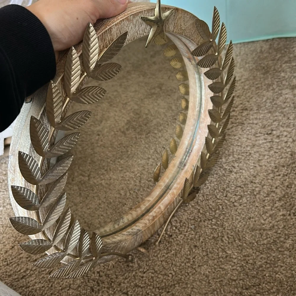 Gold Leaf Decorative Wall Mirror
